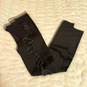 Levi's Black Distressed Skinny Jeans